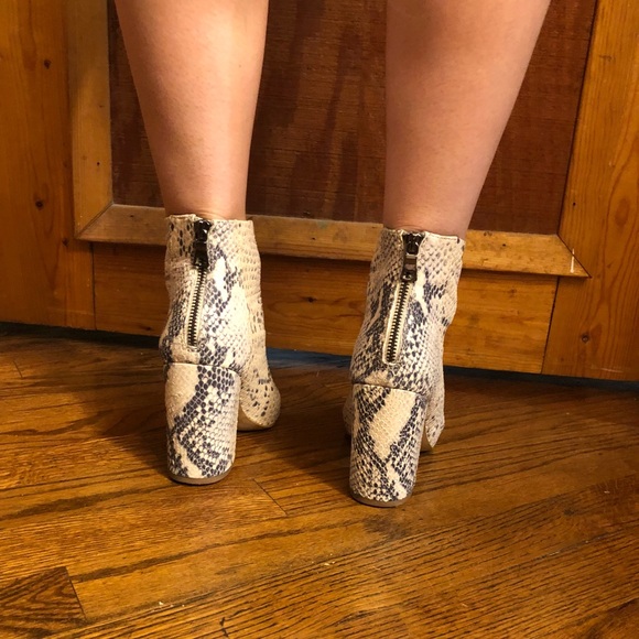 Steve Madden Snakeskin Booties - Picture 3 of 3